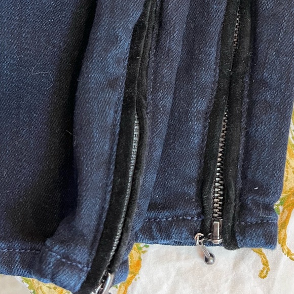 Paige Jeans 31” Jane Zip Dark Blue Anderson Wash Ankle Zip Skinny Jeans - Picture 11 of 11